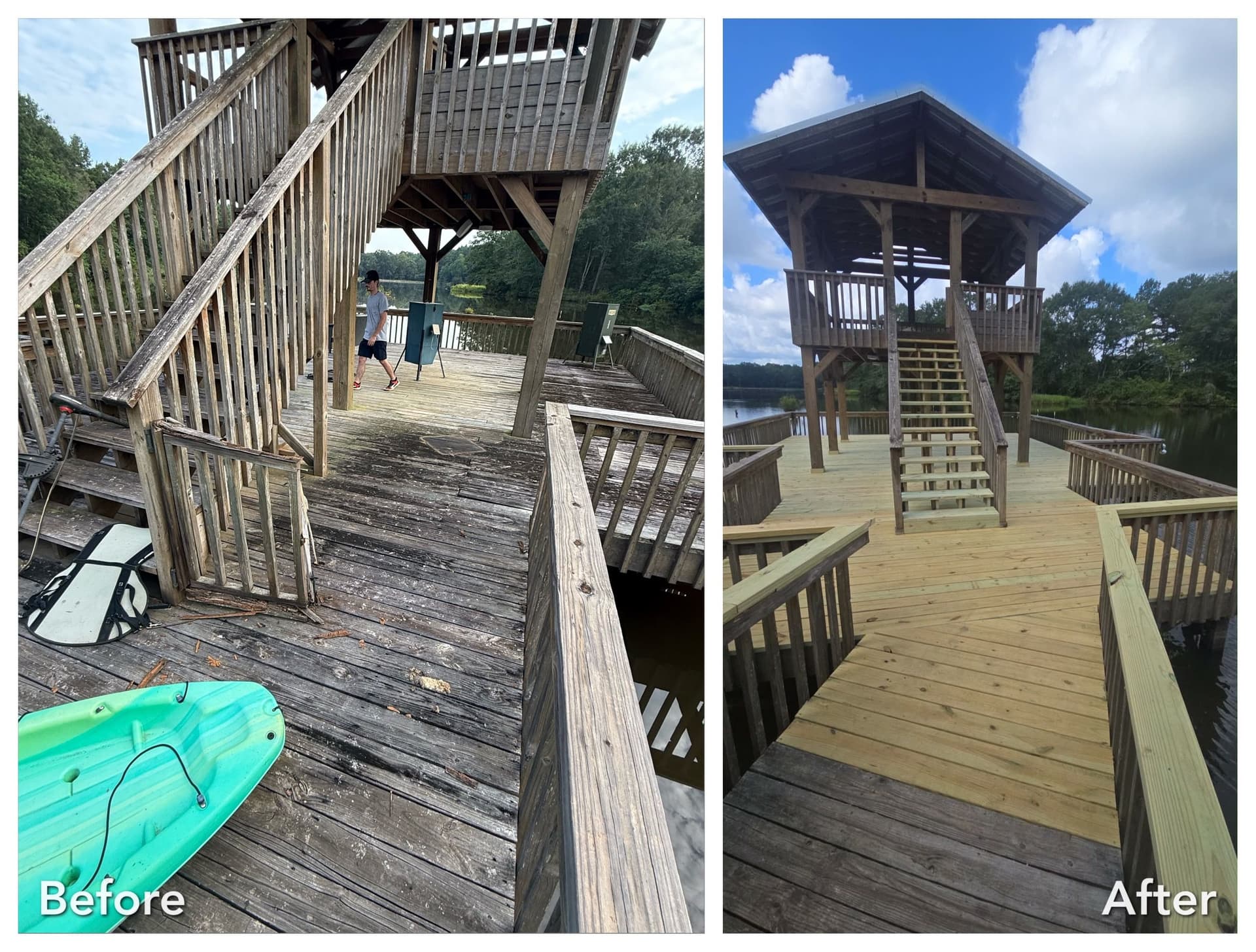Gallery photos for Lakeside Pier Rebuilt From the Framing Up: Image #2