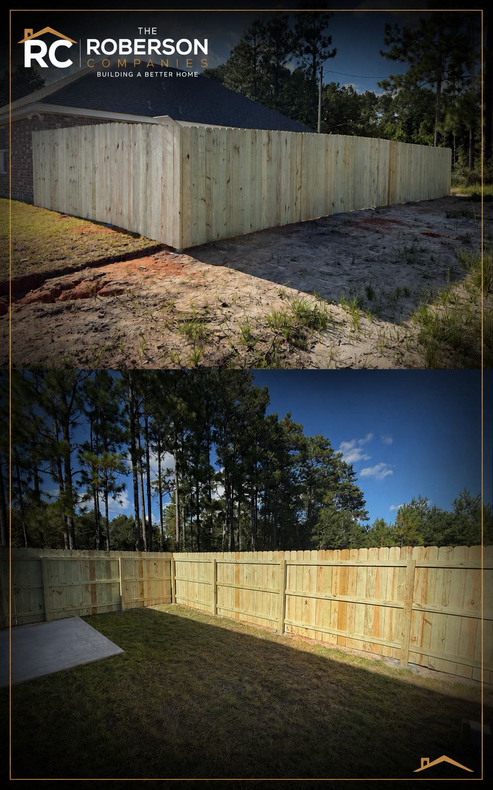 18x42 Privacy Fence Build with Man Gate image
