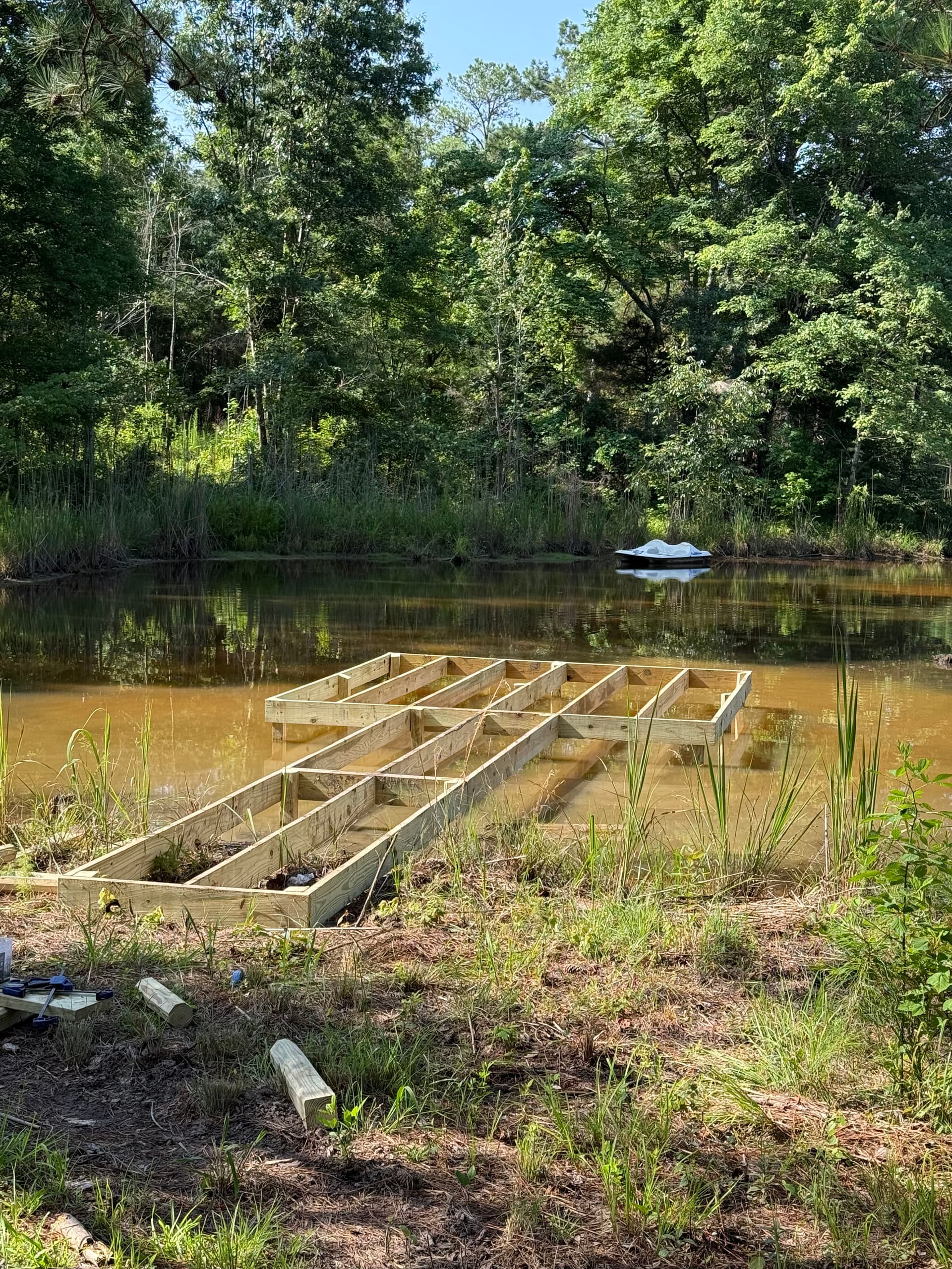 Gallery photos for Pond Pier Build Finished in a Day and a Half: Image #1